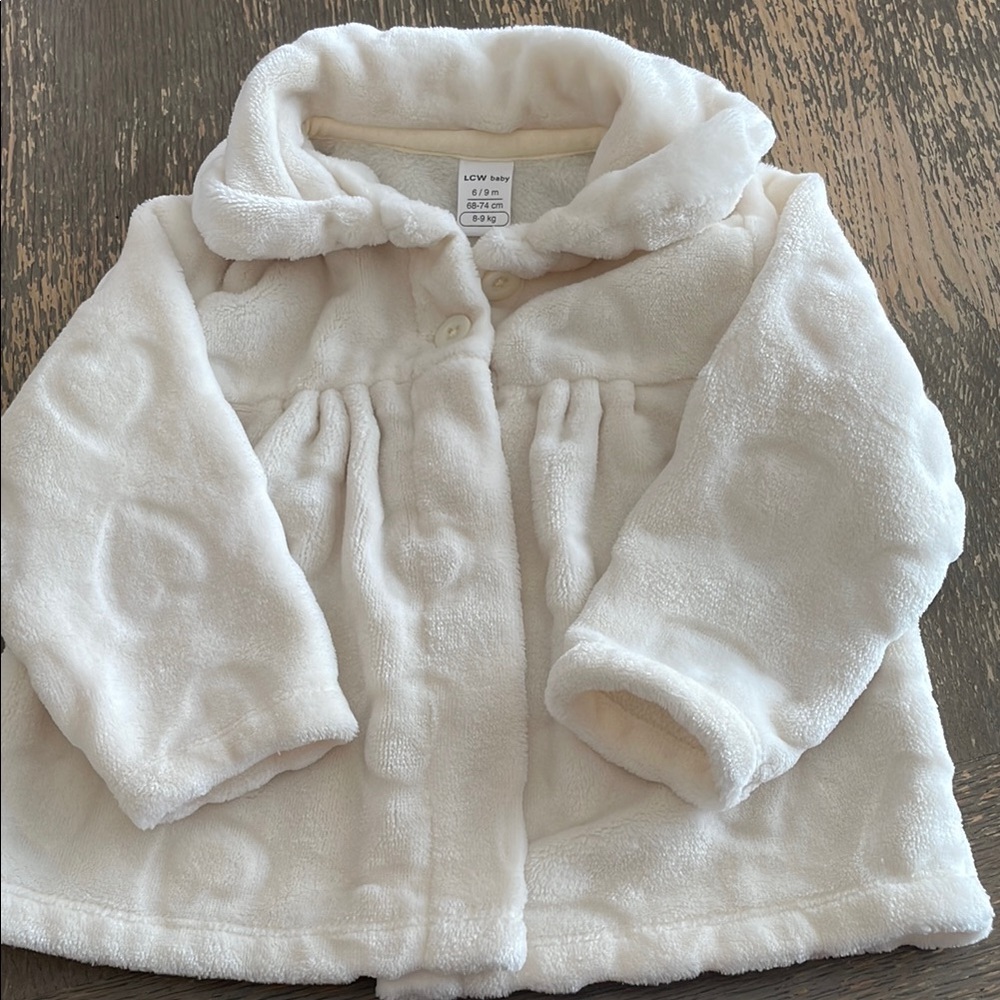 LCW Baby Ivory Plush Winter Coat 6–9M